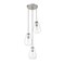 Z-Lite Ayra 3 Light Pendant, Brushed Nickel & Clear 488P8-3R-BN - alternate 5